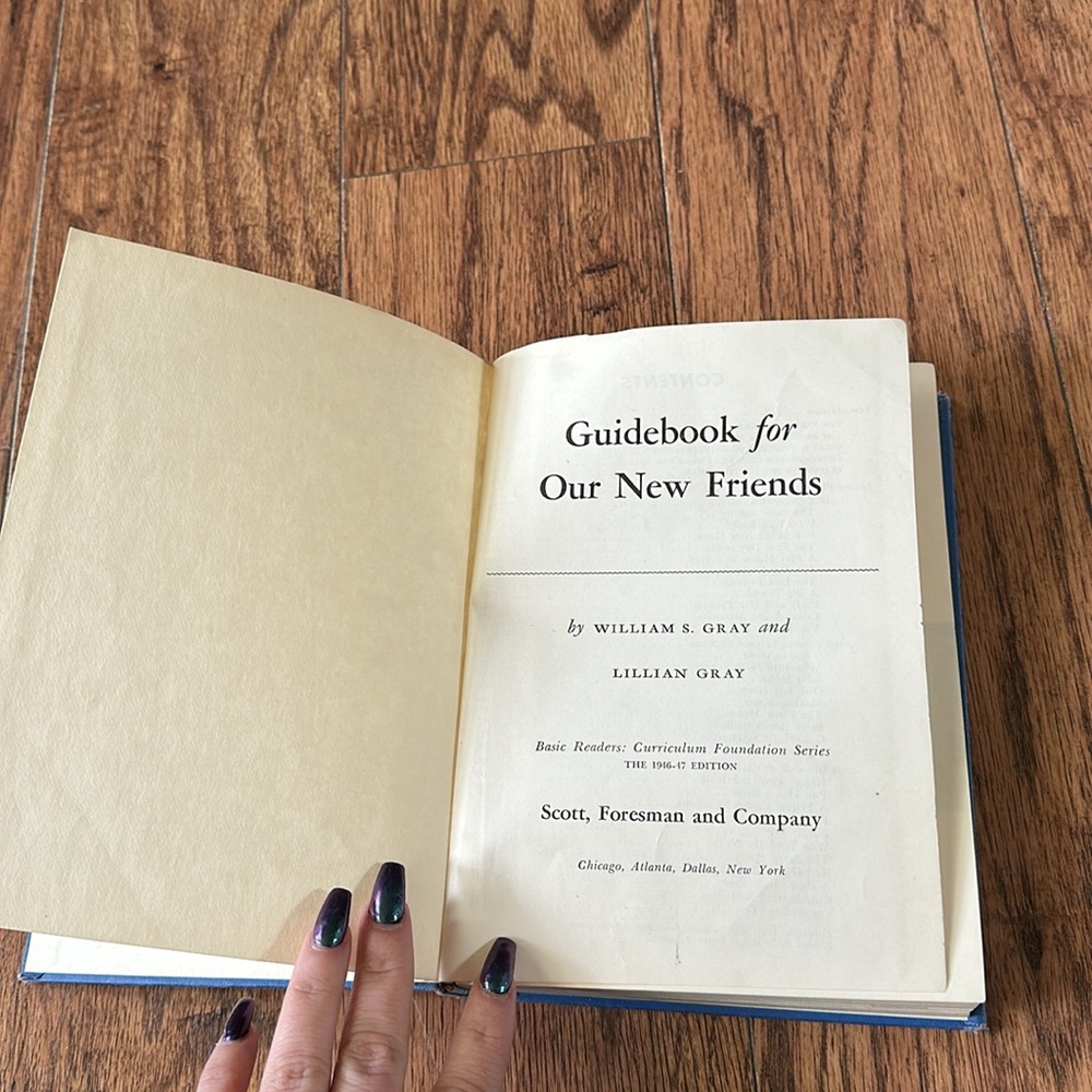 Vintage Our New Friends school book teachers edition 1946 -1947 hardcover series - Picture 5 of 7